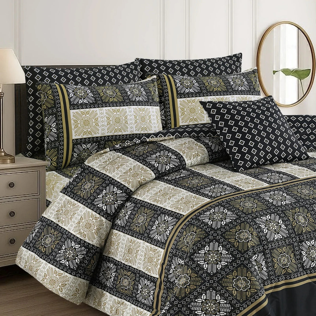 ZEN LODGE  SUMMER KING COMFORTER SET – 7 PCS/=NS058