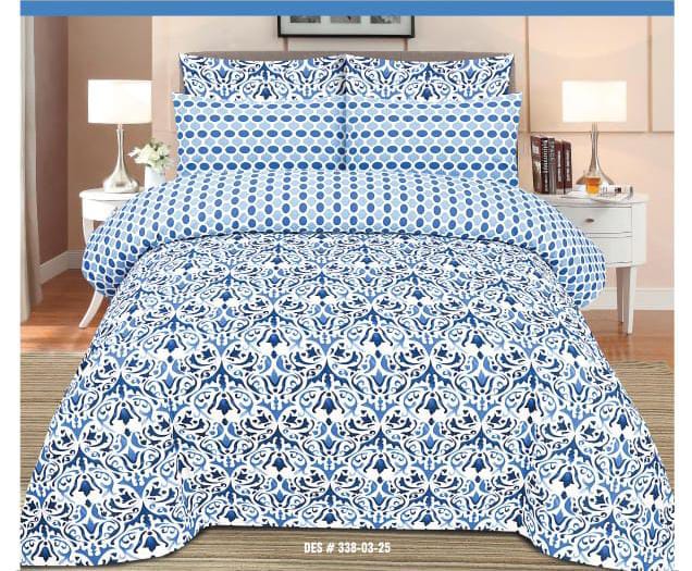 100% Pure Cotton King Size Bedsheet NB#29