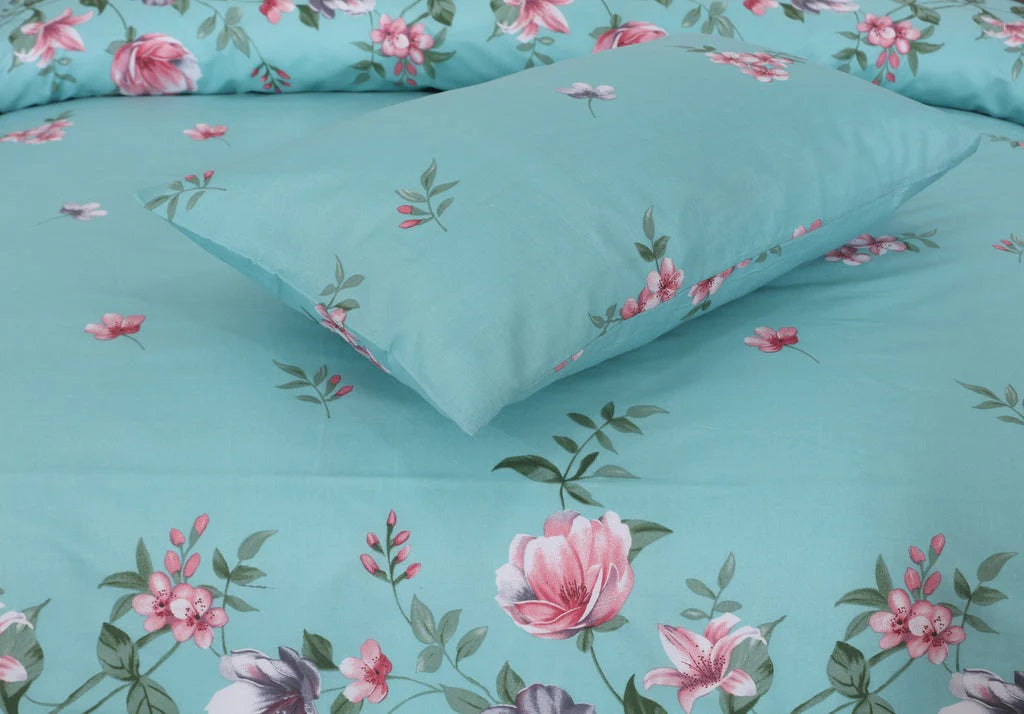 SKYBLUE KING BED SHEET SET NS#-13